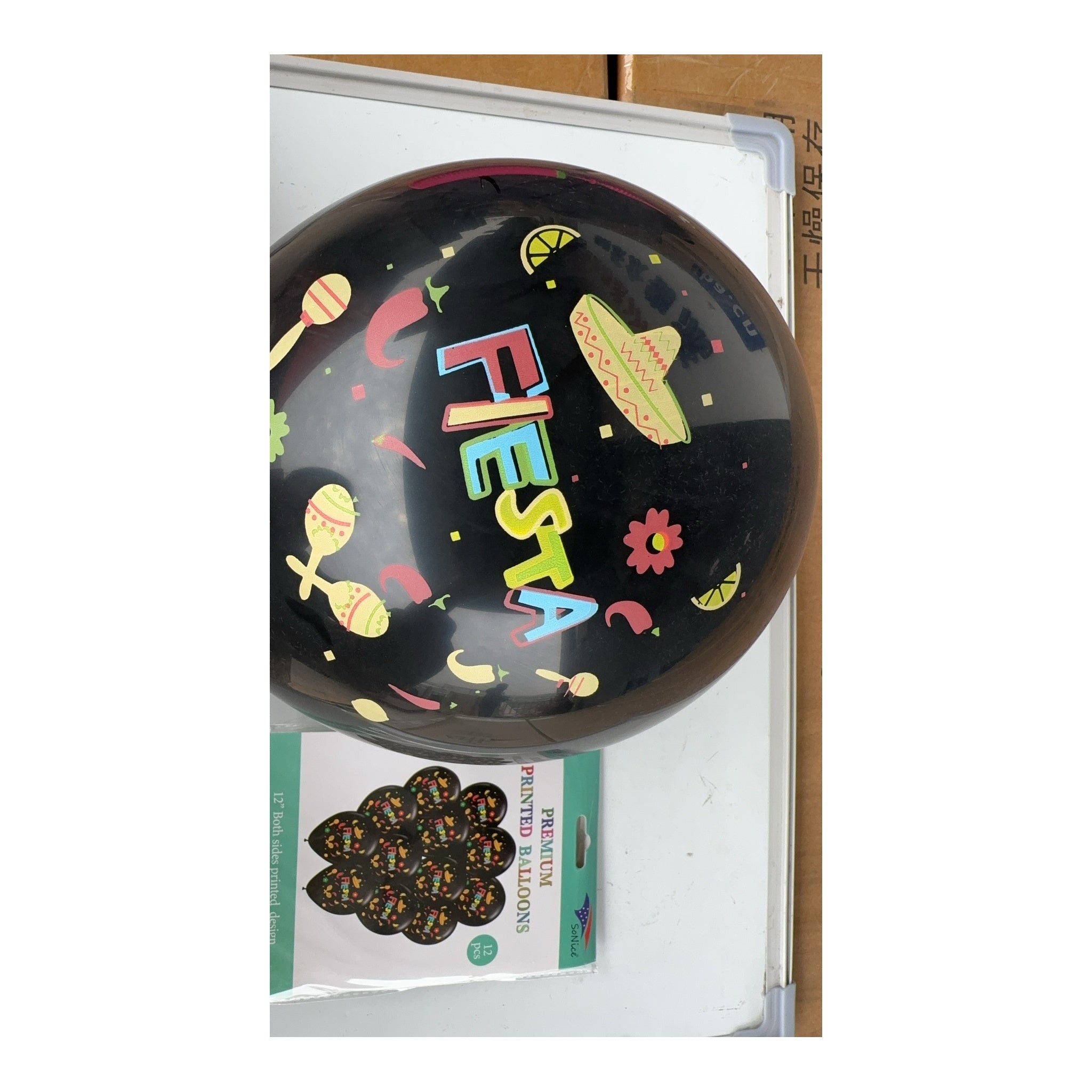 12"Prntd Balloon Fiesta 12 ct
